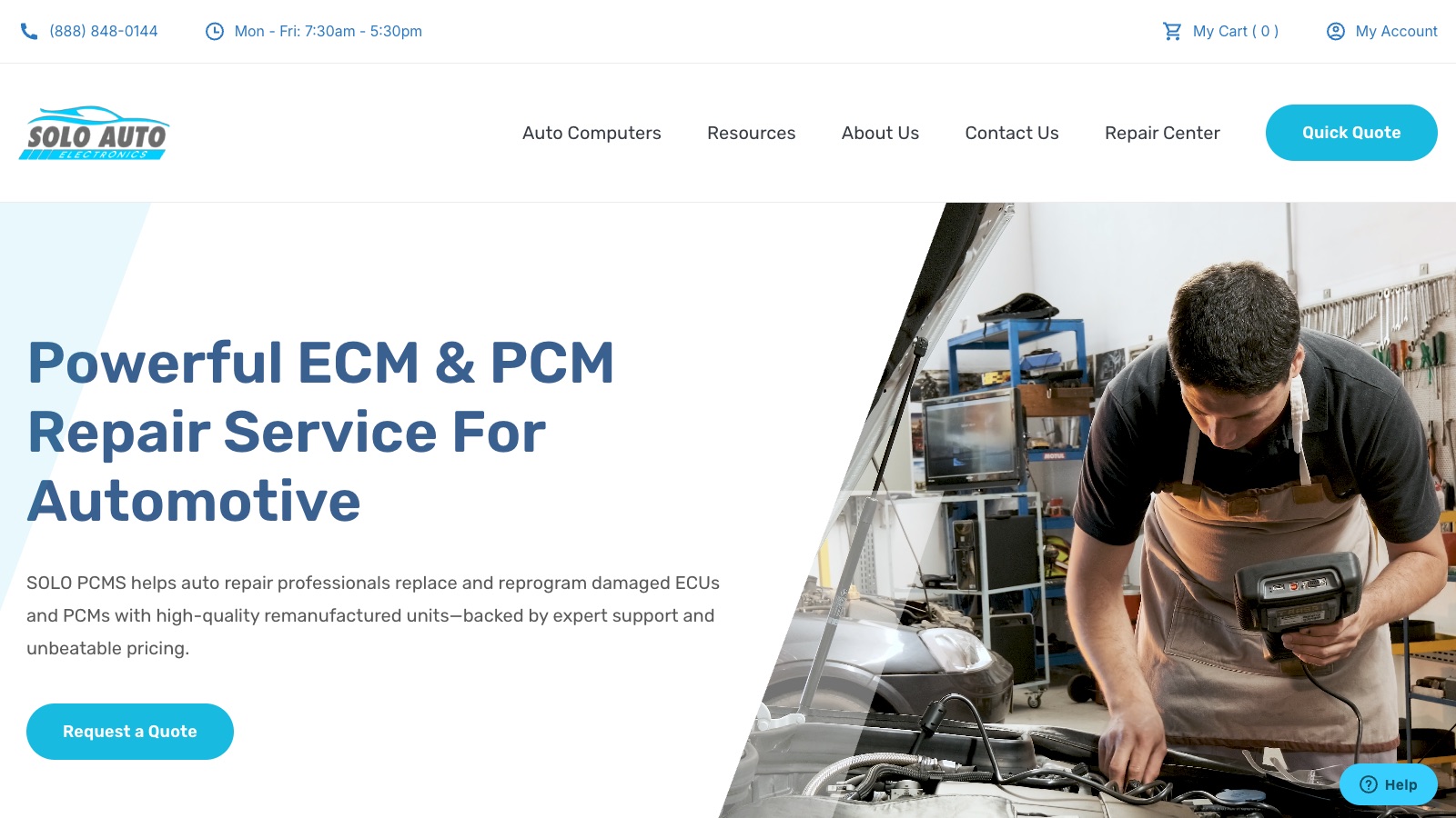 Solo Auto Electronics website