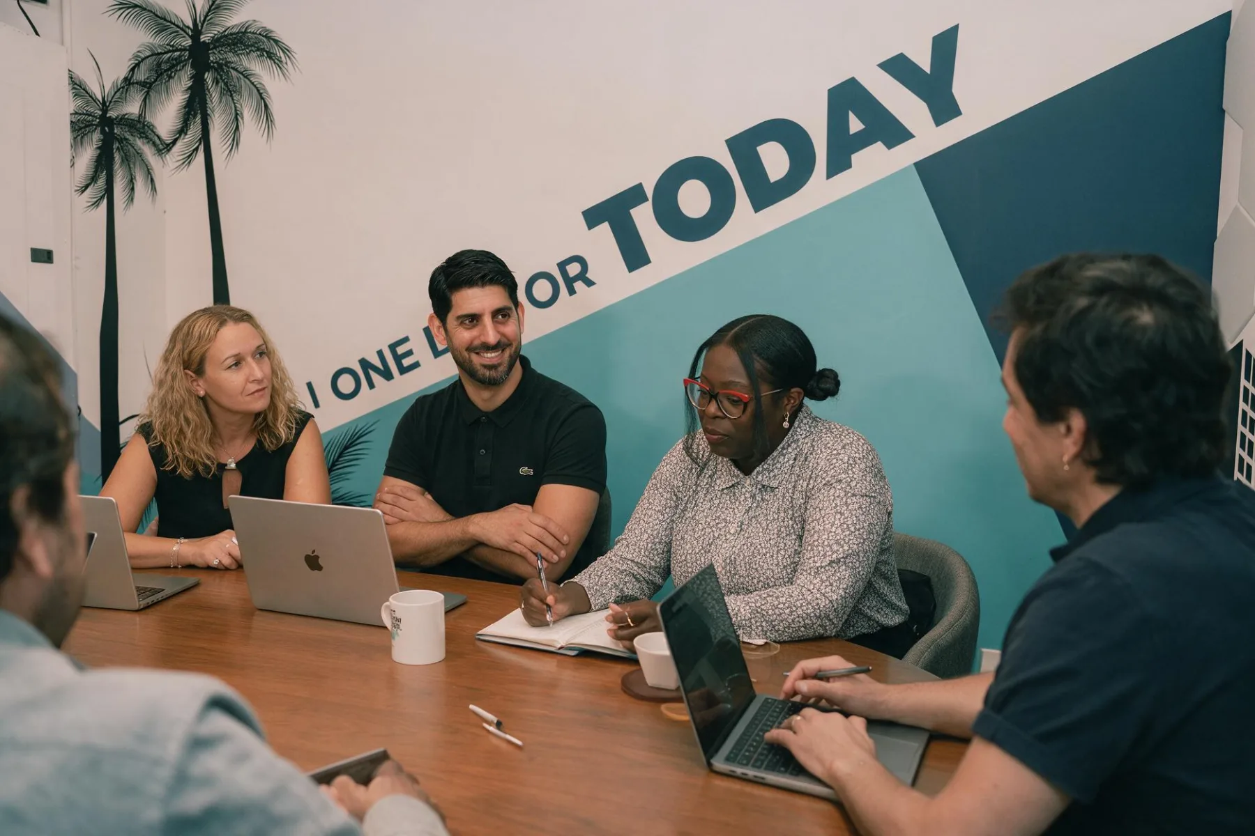 Pacific54 team gathered for a collaborative working session